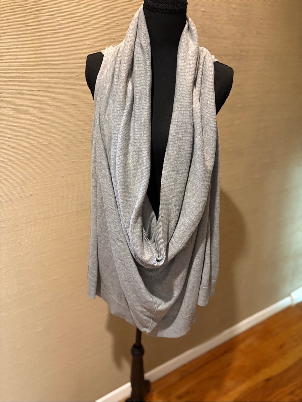 Michael Kors Light Gray Infinity Scarf Vest